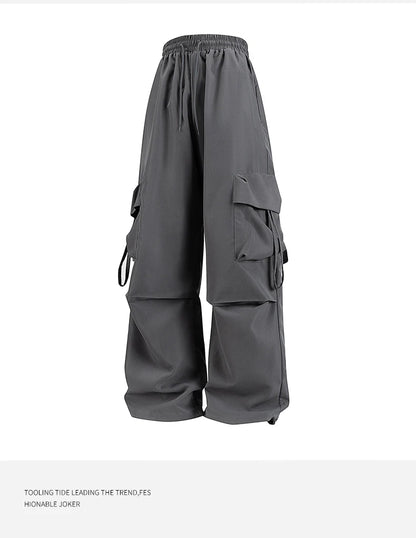 Women Cargo Pants Fashion Loose Comfortable Breathable Lightweight Multiple Pockets Cargo Long Pants Fitness Running Casual Pan