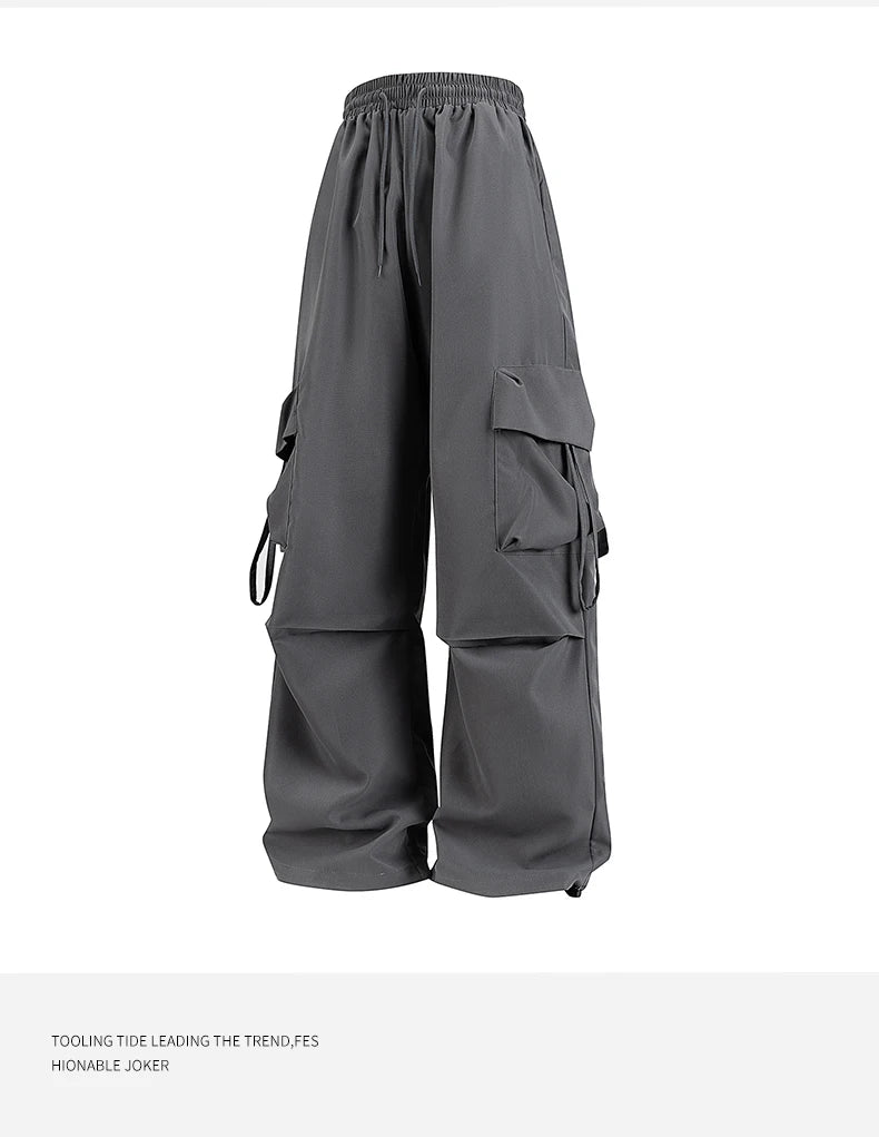 Women Cargo Pants Fashion Loose Comfortable Breathable Lightweight Multiple Pockets Cargo Long Pants Fitness Running Casual Pan