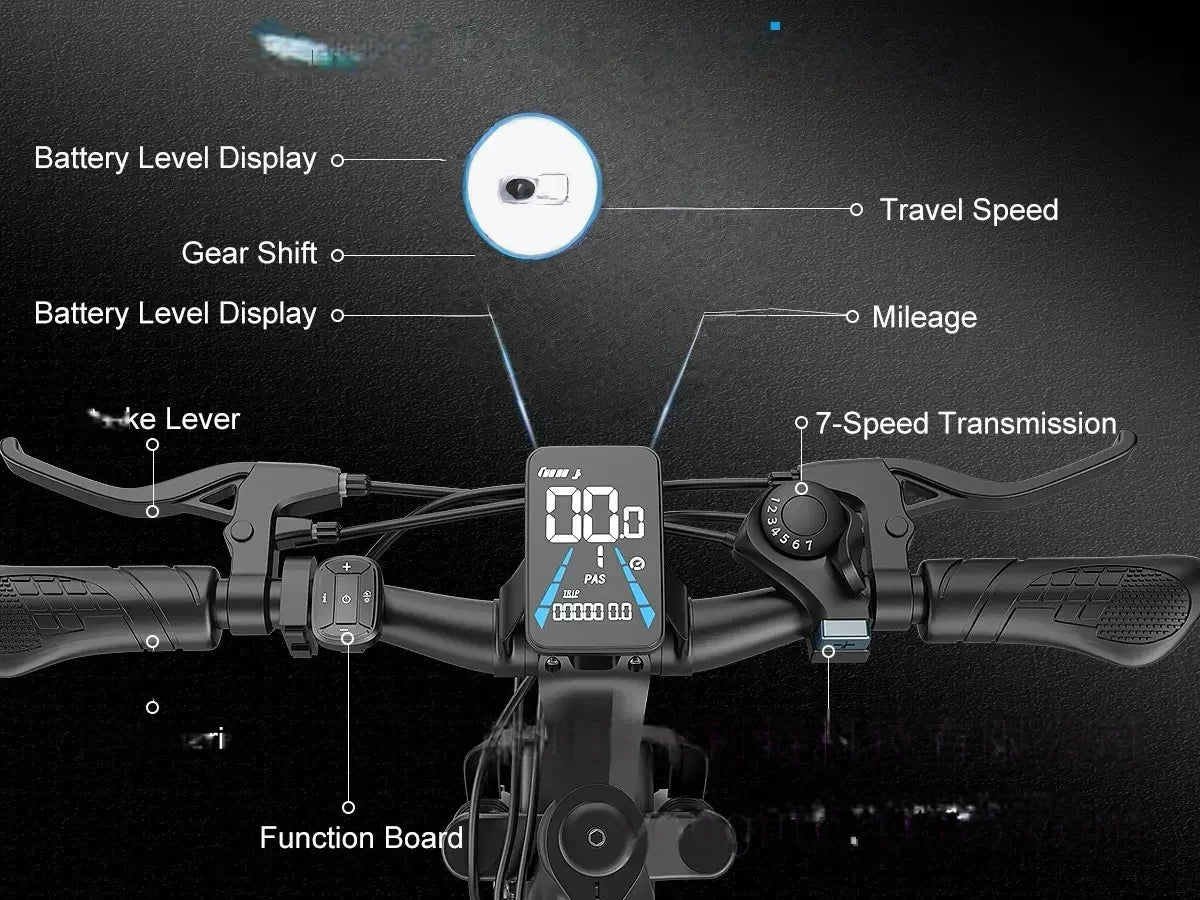500W motor electric bicycle, 48V10AH efficient and safe battery, suitable for adults to travel around high-performance bicycles