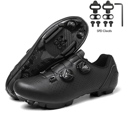 New Men's Cycling Sneakers, Unisex Road Cycling Shoes, Nonslip Mountain Bike Shoes, Racing, Outdoor, Women's Mountain Bike Shoes