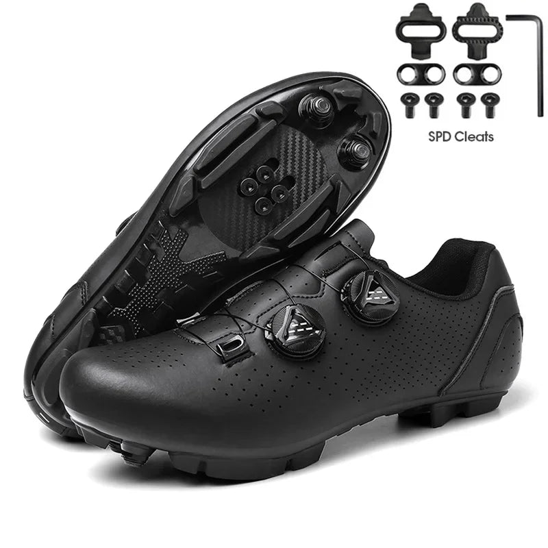 New Men's Cycling Sneakers, Unisex Road Cycling Shoes, Nonslip Mountain Bike Shoes, Racing, Outdoor, Women's Mountain Bike Shoes