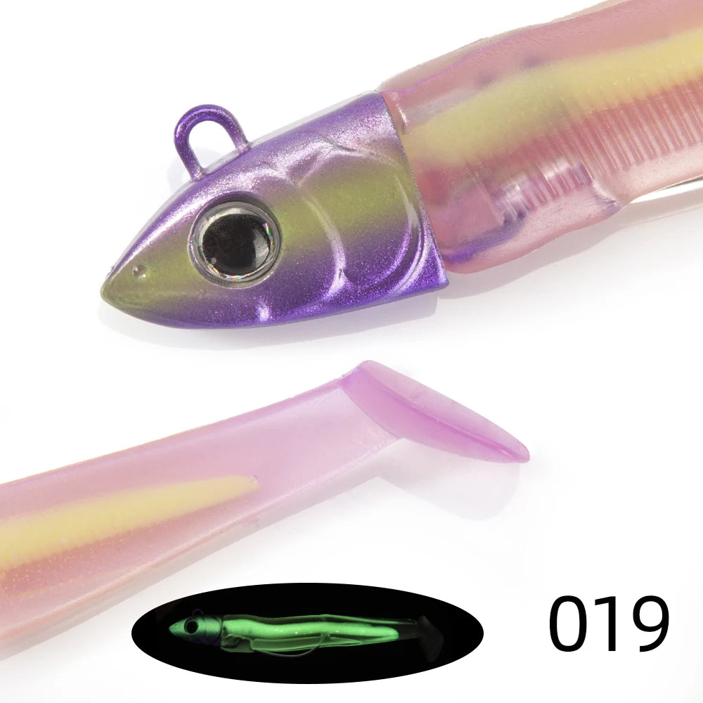 Hunthouse Black Minnow 135mm 90g Silicone Soft Fishing Lure Artificial Bait Fishing Tackle For Bass Pike Leurre Souple LW216