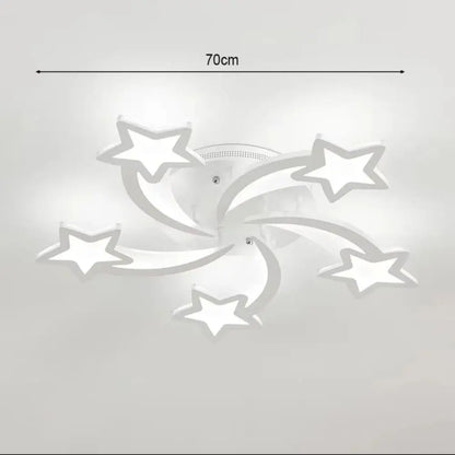 Modern Star LED Chandelier Ceiling Light , 5 Head Cool White