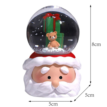 Christmas Crystal Ball Lighting Christmas Snow Globe Ornament Thanksgiving Christmas Gift Christmas Home Office Desk Decoration