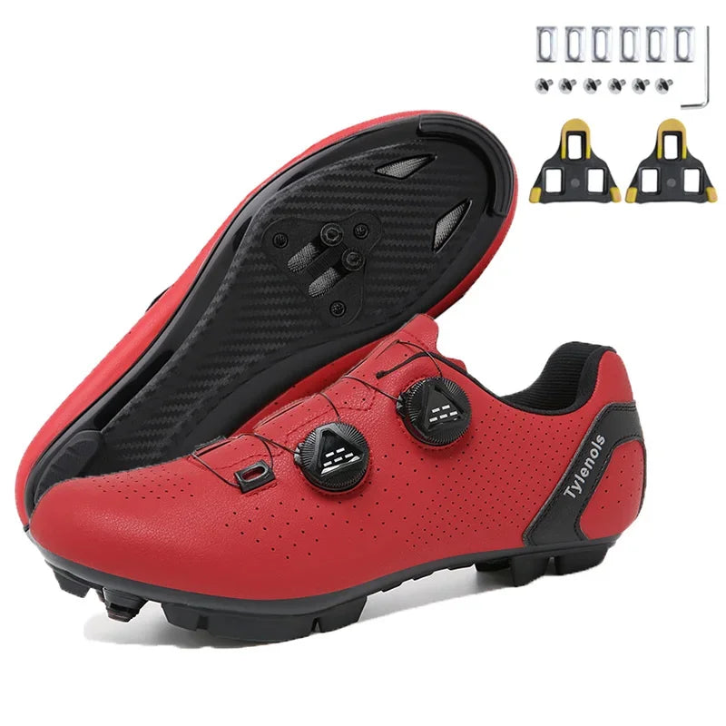 New Men's Cycling Sneakers, Unisex Road Cycling Shoes, Nonslip Mountain Bike Shoes, Racing, Outdoor, Women's Mountain Bike Shoes