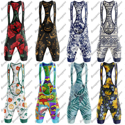 Cycling Bibs Shorts Mountain Bike Breathable Men's Women Gel Padded Bike Tights Triathlon Pro Licra outdoor sport Bicycle Shorts