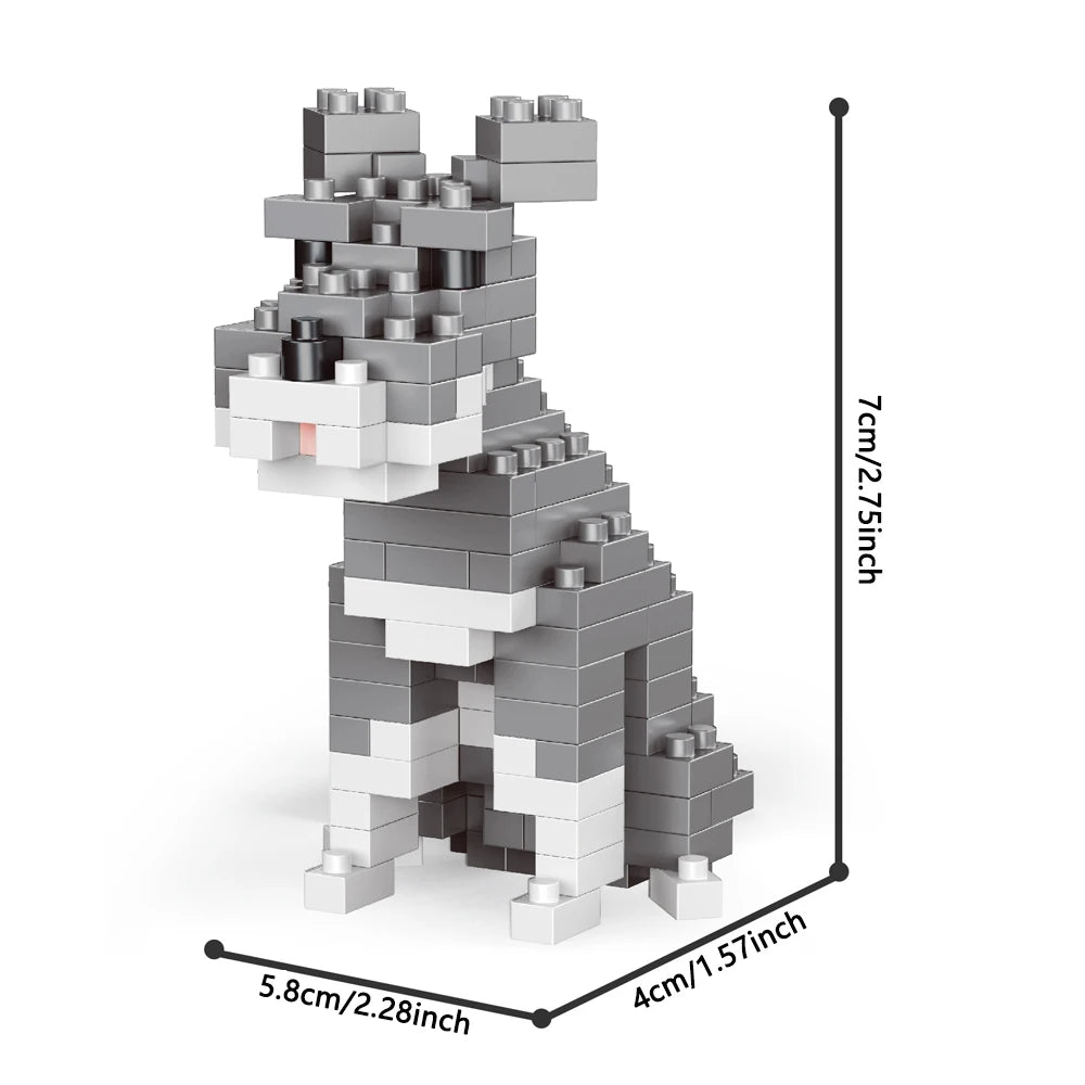 Mini Dachshund Dog Building Blocks Toy for Adults and Kids: Detailed and Lifelike Design,  Fun and Educational Construction Set