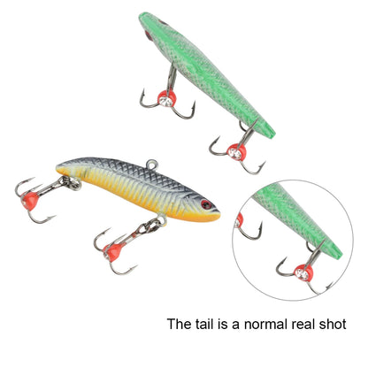 FTK 1PC Ice Fishing Lures 20g/35g Winter Bait Hard Lure Carp Fishing hooks Balancer for Fishing Baits Jigging