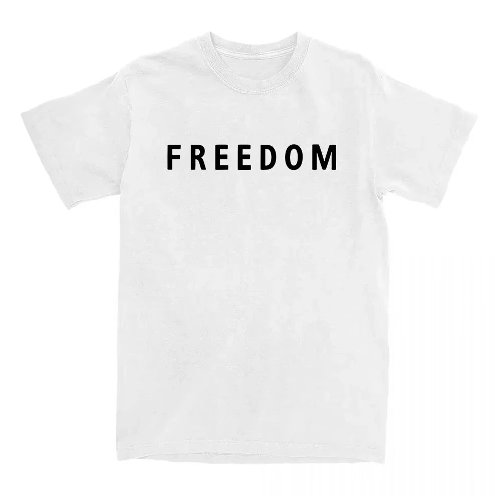 Freedom Charlie Kirk T-shirt Cotton Loose Casual Unisex T-shirt Unisex Street Trend American Fashion Women's men's T-shirt