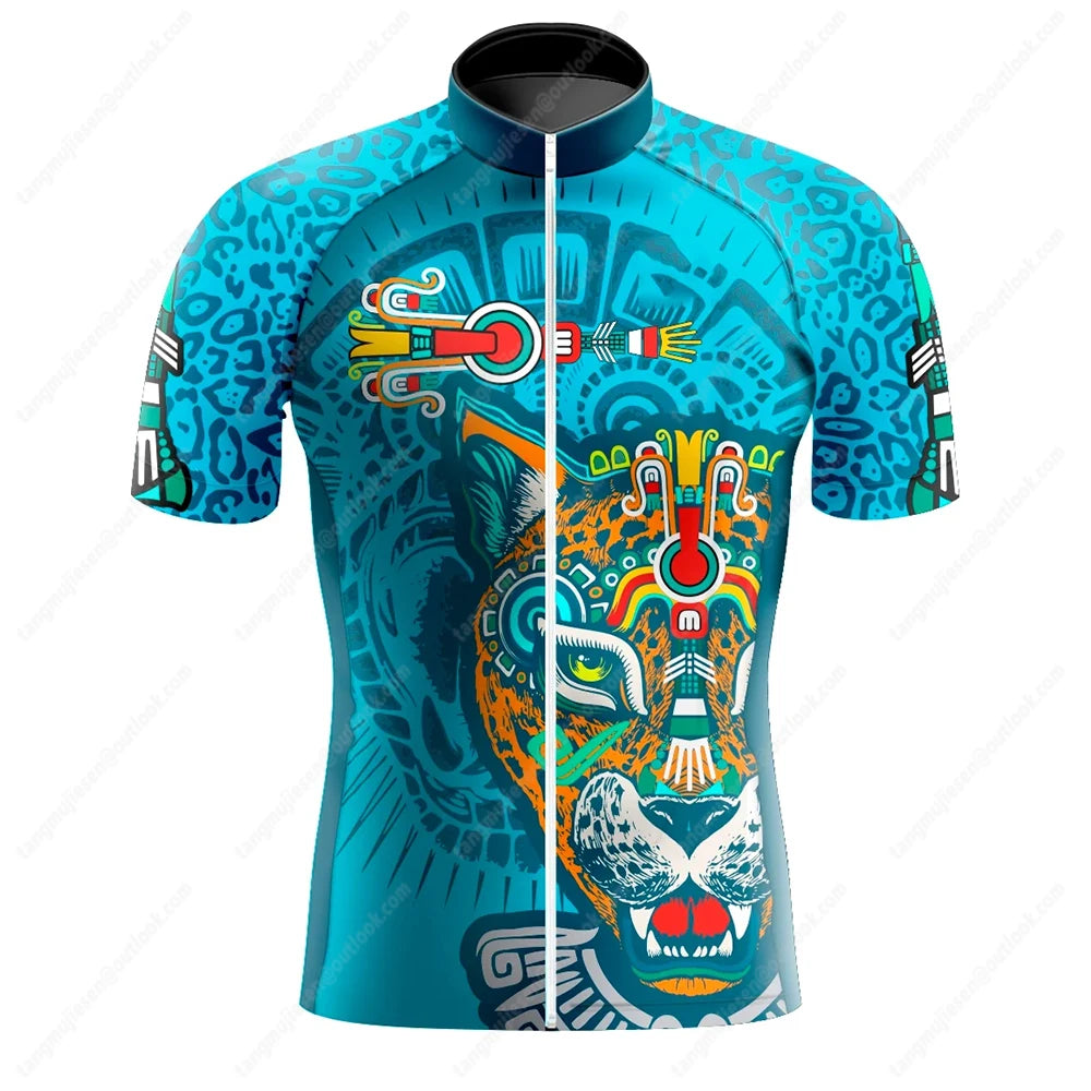 Mexico Cycling Jersey Men Bike Top MTB Bicycle Shirt Mountain Road Riding Clothing Short Sleeve Summer Cyclist biking Blouse