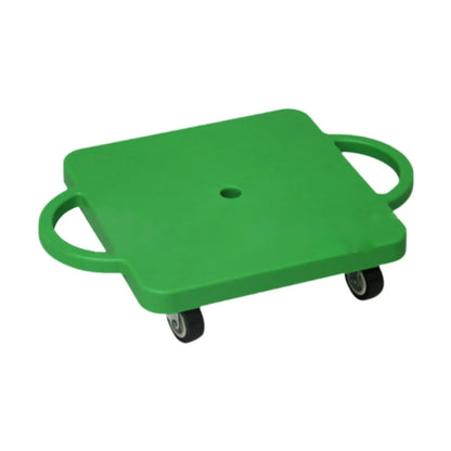 Floor Scooter Board with Handles Sitting Scooter Gross Motor Toy 11.8 Inches for Indoor Outdoor Activities Home Boys Girls