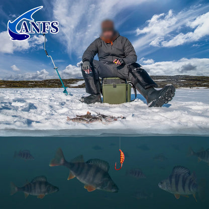 ANFS Ice Fishing Jigs Kit Ice Fishing Lures for Walleye Perch Jigs Heads for Ice Fishing Tackle Panfish Crappie Jigs 36pcs