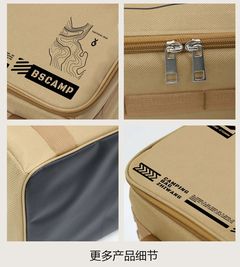 30-42L Waterproof Tactical Camping Storage Bag Insulated Folding Box Outdoor Gear Organizer for Picnic Tableware Field Equipment