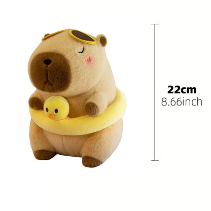 23cm Capybara Plush Simulation Capibara Anime Fluffty Toy Cute Doll Stuffed Animals Soft Doll Plush Christmas Thanksgiving Gift