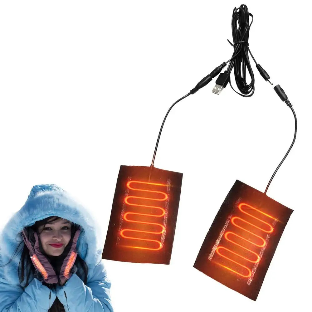 Mitten Heating Pad 5V Electric Heating Pad Heating Pad USB Heated Pad for Gloves 2 in 1 Heating Pad for Women Men Cold Winter