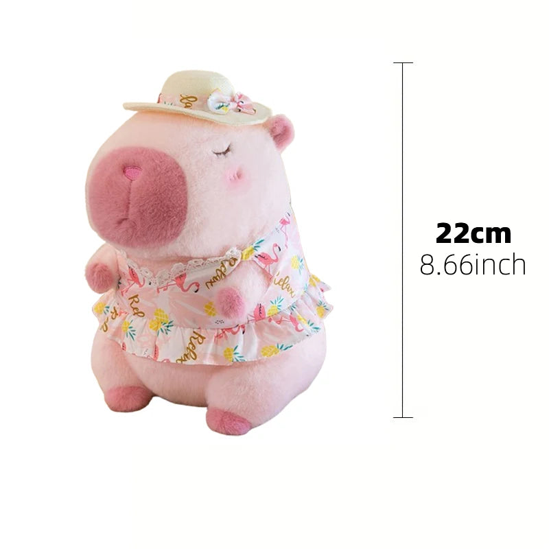 23cm Capybara Plush Simulation Capibara Anime Fluffty Toy Cute Doll Stuffed Animals Soft Doll Plush Christmas Thanksgiving Gift