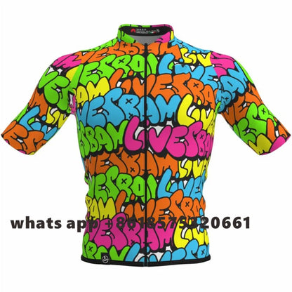 Slopline 2022 New No War Peace Summer Men Cycling Jersey Maillot Ciclismo Bicycle Clothing Short Sleeve Quick Dry Cycling Jersey