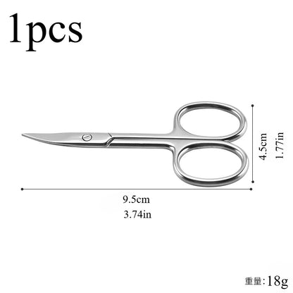 Professional Manicure Scissors Stainless Steel Cuticle Precision Beauty Grooming for Nail Facial Hair Eyebrow Eyelash Nose Hair