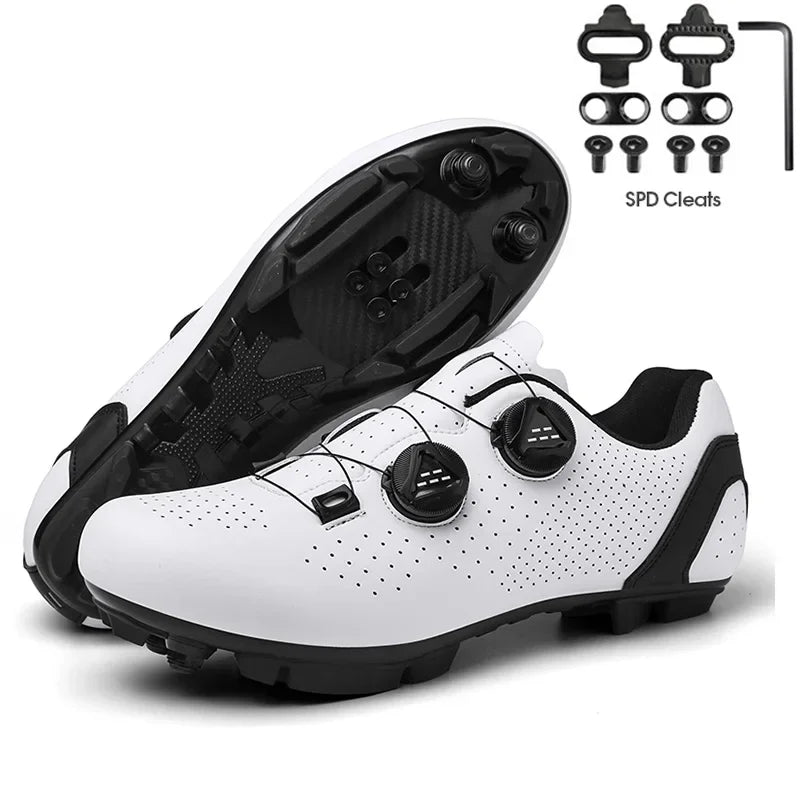 New Men's Cycling Sneakers, Unisex Road Cycling Shoes, Nonslip Mountain Bike Shoes, Racing, Outdoor, Women's Mountain Bike Shoes