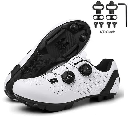 New Men's Cycling Sneakers, Unisex Road Cycling Shoes, Nonslip Mountain Bike Shoes, Racing, Outdoor, Women's Mountain Bike Shoes