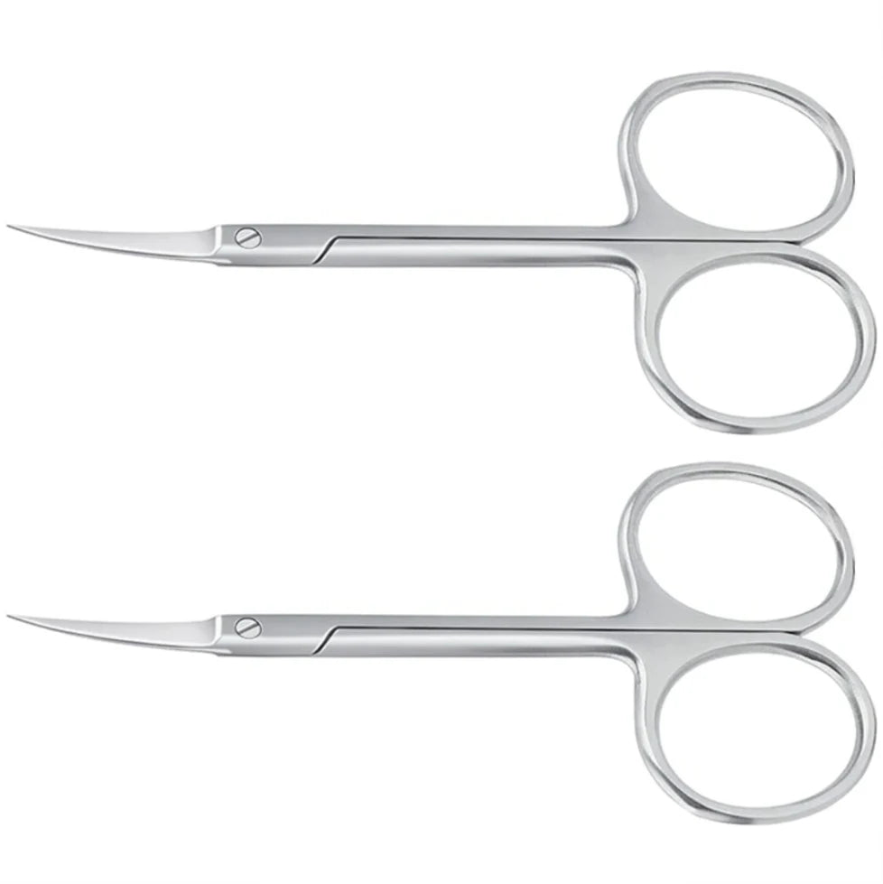 Professional Manicure Scissors Stainless Steel Cuticle Precision Beauty Grooming for Nail Facial Hair Eyebrow Eyelash Nose Hair