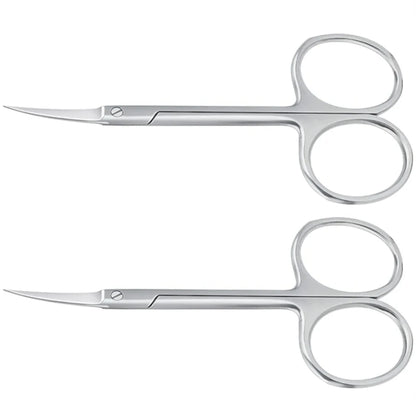 Professional Manicure Scissors Stainless Steel Cuticle Precision Beauty Grooming for Nail Facial Hair Eyebrow Eyelash Nose Hair