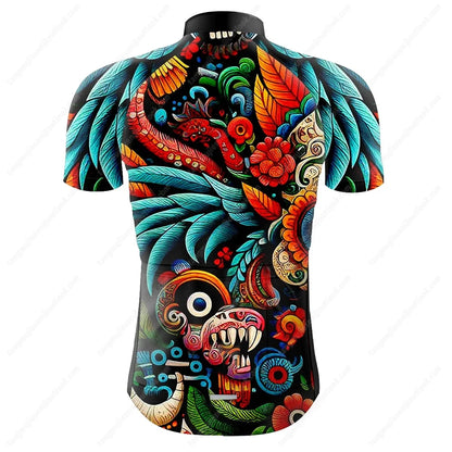Mexico Cycling Jersey Men Bike Top MTB Bicycle Shirt Mountain Road Riding Clothing Short Sleeve Summer Cyclist biking Blouse