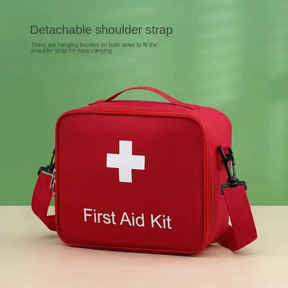 High-Capacity Oxford Cloth First Aid Kit – Travel Medicine Storage Bag & Emergency Survival Organizer