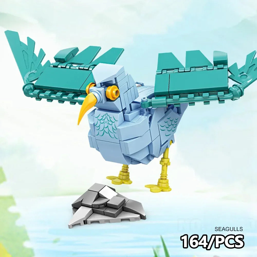 3D Cartoon Animal Set Building Blocks - 3D Lifelike,  for Desk Decoration & Gift - giving, Educational Building Blocks for Kids