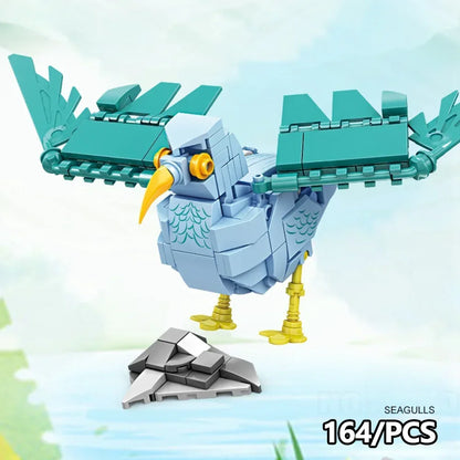 3D Cartoon Animal Set Building Blocks - 3D Lifelike,  for Desk Decoration & Gift - giving, Educational Building Blocks for Kids