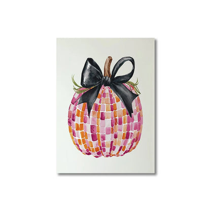 Autumn Leaves Pumpkins Print Poster Fall Home Bedroom Living Room Decor Autumn Vibes Decor Canvas Painitng Thanksgiving Gift