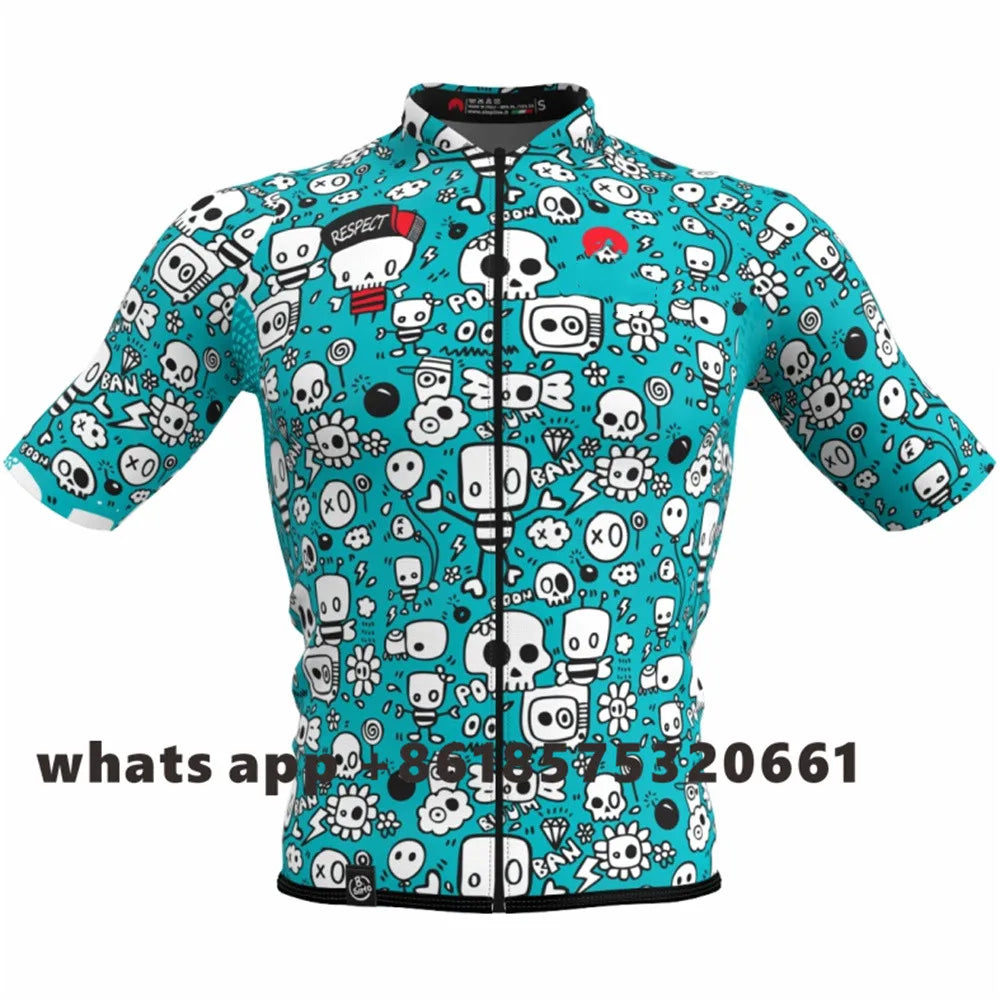 Slopline 2022 New No War Peace Summer Men Cycling Jersey Maillot Ciclismo Bicycle Clothing Short Sleeve Quick Dry Cycling Jersey