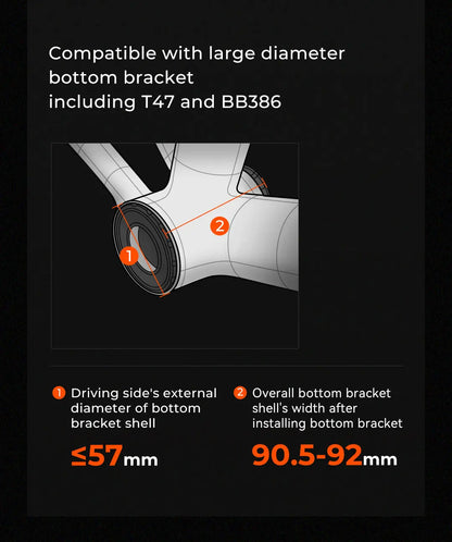 Magene PES P515 Power Meter Set 110 BCD 4 Bolt 24mm Steel Spindle Cycling Spider-Based Power Meter Chainring for Shimano Sram