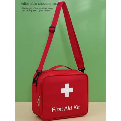 High-Capacity Oxford Cloth First Aid Kit – Travel Medicine Storage Bag & Emergency Survival Organizer
