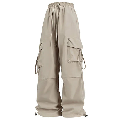 Women Cargo Pants Fashion Loose Comfortable Breathable Lightweight Multiple Pockets Cargo Long Pants Fitness Running Casual Pan