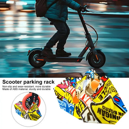 Scooter Stand Parking Support Kick Scooter Holder Anti-Slip Scooter Rack Floor Storage Accessories