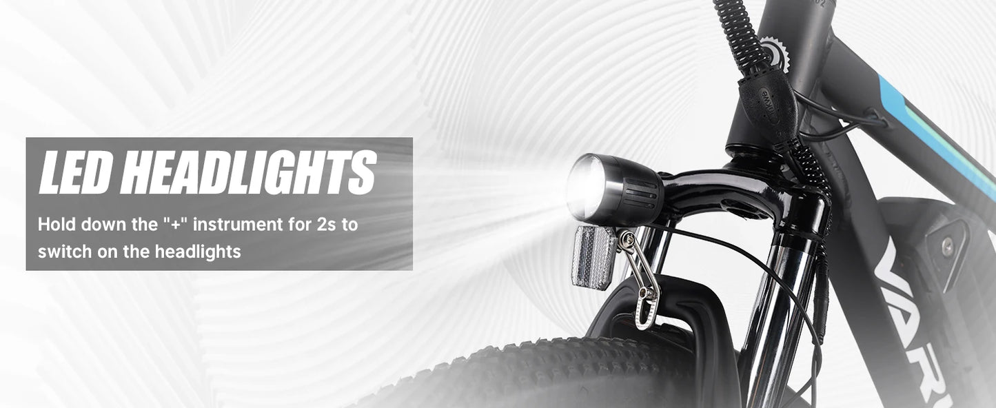 VARUN M26-2 Adult E-Mountain Bike 250W 48V13AH Urban commuting Electric Bicycle 27.5" Fat Tire E Bike