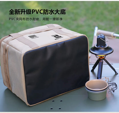 30-42L Waterproof Tactical Camping Storage Bag Insulated Folding Box Outdoor Gear Organizer for Picnic Tableware Field Equipment