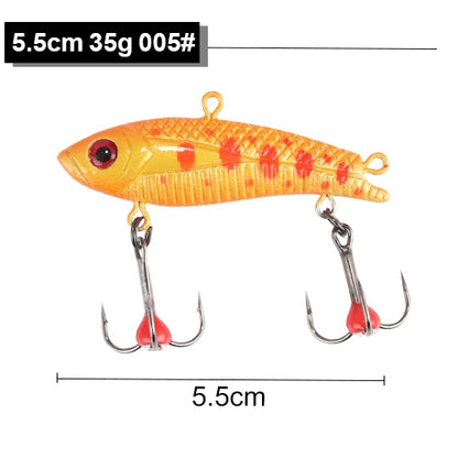 FTK 1PC Ice Fishing Lures 20g/35g Winter Bait Hard Lure Carp Fishing hooks Balancer for Fishing Baits Jigging
