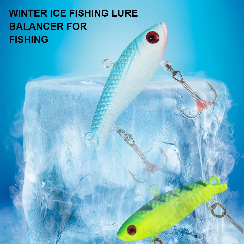 FTK 1PC Ice Fishing Lures 20g/35g Winter Bait Hard Lure Carp Fishing hooks Balancer for Fishing Baits Jigging