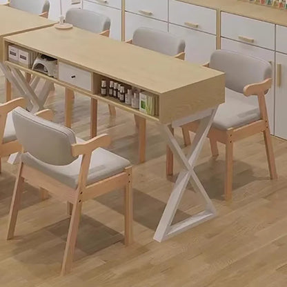 Modern Rustic Manicure Table Eclectic Trendy Minimalist Unique Nail Table With Storage Multifunctional Mesa Manicura Furniture