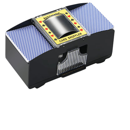 2 Decks Automatic Card machine 2 In 1 Playing Cards Texas Shuffling Dealing Battery-Operated Shuffler Multiplayer table Games