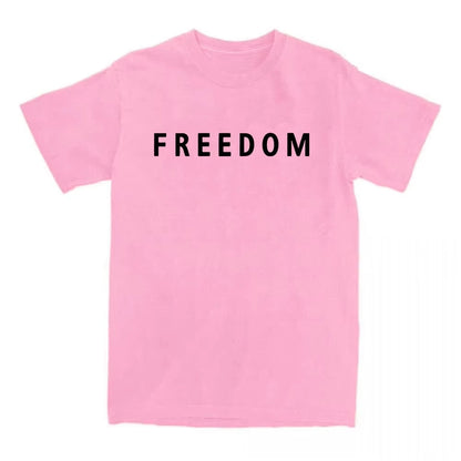 Freedom Charlie Kirk T-shirt Cotton Loose Casual Unisex T-shirt Unisex Street Trend American Fashion Women's men's T-shirt