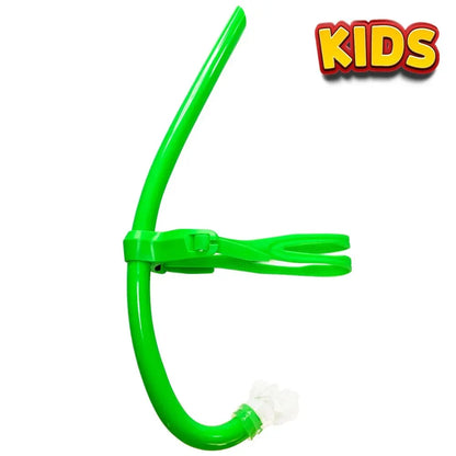 From Wet Training Swim Snorkel For Lap Swimming Snorkeling Gear Front ComfortableMounted Silicone Mouthpiece For Kid/Child