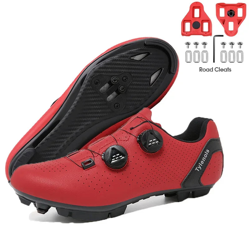 New Men's Cycling Sneakers, Unisex Road Cycling Shoes, Nonslip Mountain Bike Shoes, Racing, Outdoor, Women's Mountain Bike Shoes