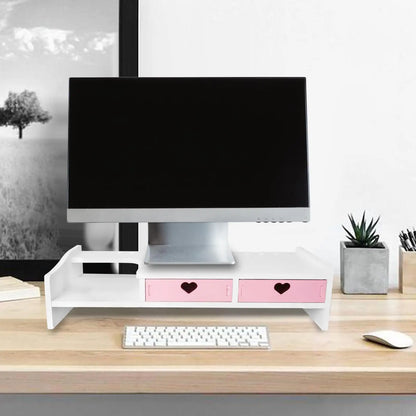 Monitor Stand Riser Desktop Stand Storage Organizer Computer Heightened Shelf